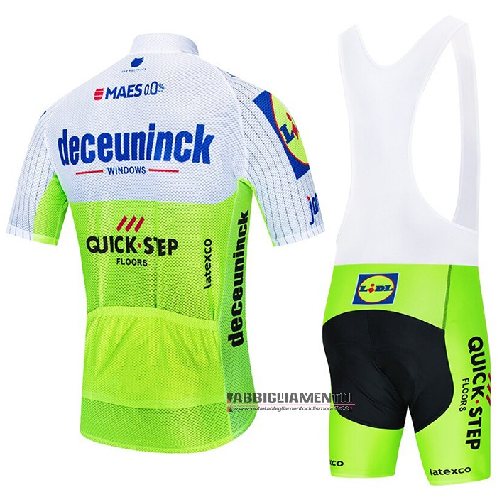 Abbigliamento Deceuninck Quick Step 2020 Manica Corta e Pantaloncino Con Bretelle Bianco Verde - Clicca l'immagine per chiudere